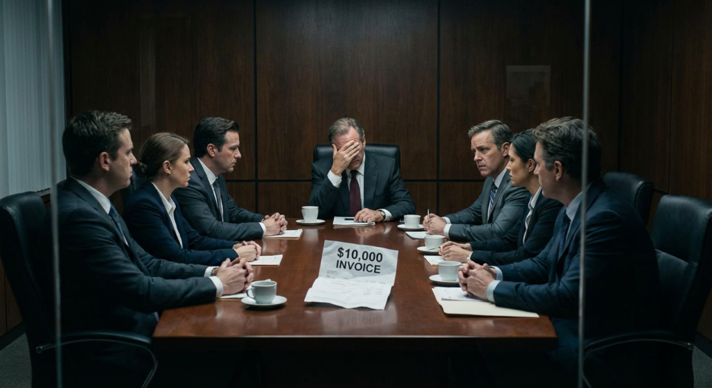 10,000 USD Bill that Killed the Mood in the Board Room