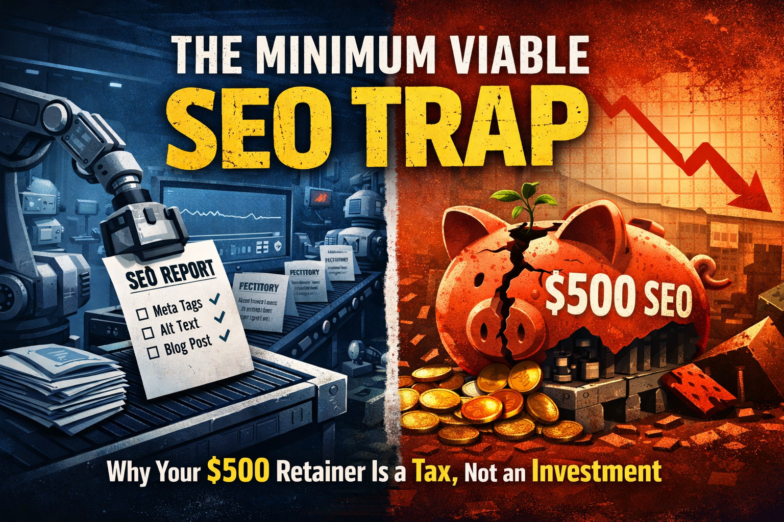 The Minimum Viable SEO Trap: Why Your $500 Retainer is a Tax, Not an Investment