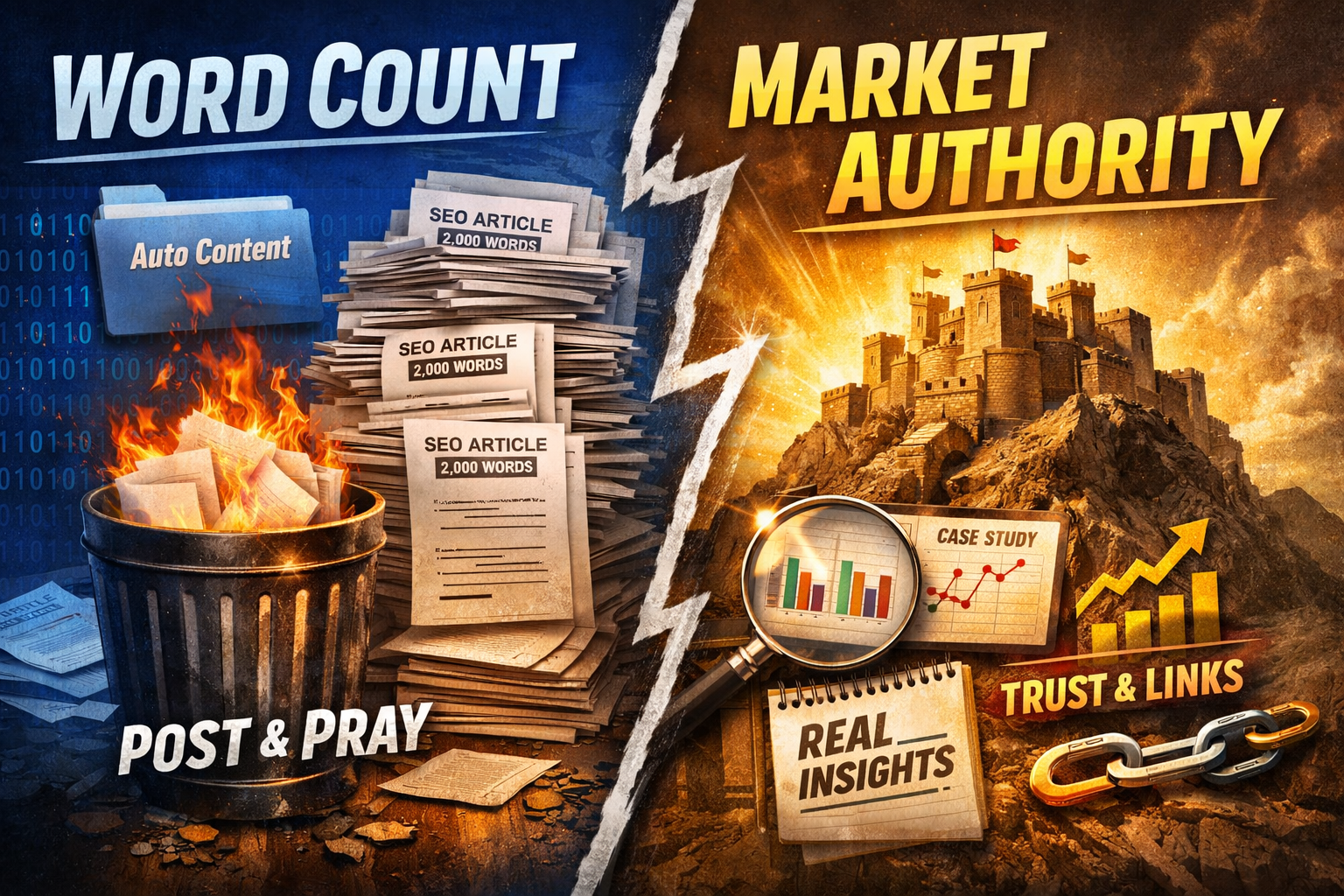 Word Count Is a Vanity Metric. Market Authority Is the Only Game That Pays.